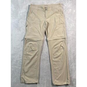 Columbia Omni Shade‎ Saturday Trail II Convertible Pants Womens 10 Beige Stretch